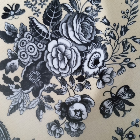 Spode Blue Room Garden Collection Bowl 8.25" Black Yellow White - Picture 7 of 11